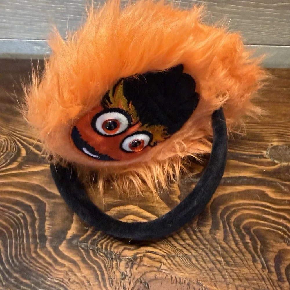 Flyers Gritty Ear Muffs NHL Philadelphia  2024 Earmuffs Orange Black